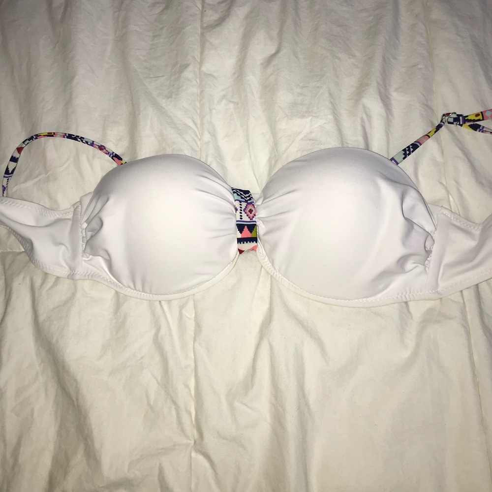 white push up swimsuit top